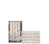 Slip Pure Silk Skinny Scrunchies - White