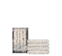 Slip Pure Silk Skinny Scrunchies - White