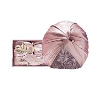 SLIP Pure Silk Turban 100% Silk Hair Bonnet Pink One Size