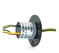 Slip Ring Collective Ring with OD 12.5mm 6 Channel of 1.5A Signal for Automatic Retractable Line/Entertaining Equipment(6CH 1.5A A flange)