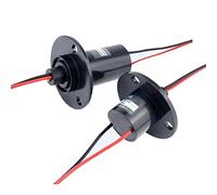 Slip Ring Electrical Slip Ring Slip Ring Electrical Connector Slip Ring Connector Motor Slip Ring Rotating Connector 2 Wires 1-10A Diameter 22mm