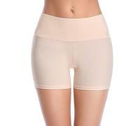 Slip Shorts for Under Dresses Anti Chafing Thigh Bands Underwear Women Girls Lace Stretch Safety Pants-Beige-ultra Soft-X-Large