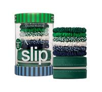 slip Skinny Scrunchies: Anti-Crease, Anti-Breakage Slipsilk™ Design Protects Delicate Hair | Includes 6 Pure Silk Scrunchies & Complementary Pouch, Hair on Point