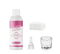 slip solution for polygel nails-120ml Nail Brush Cleaning Gel Solution|Suitable for use in nail salons, nail care, training, and by beginners.