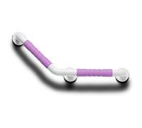 Slip Support Grab Bar, Wall-Mounted Disabled Safety Balance Rod, Bathroom Toilet Handrail, Space Aluminum Shower Handle for Old Man, Child, Pregnant Woman (Color : Pink)