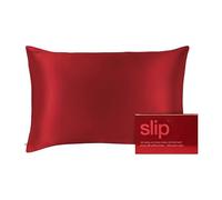slip The Original Queen Pure Silk Pillow Case - 100% Pure 22 Momme Mulberry Silk - Queen Size Standard Pillow Case - Anti-Aging, Anti-BedHead, Anti-Sleep Crease, Scarlet (20" x 30")