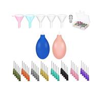 Slip Trailer Bottle for Pottery, Clay Tools Set Precision Tips, Set A 46pcs
