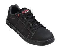Slipbuster Slip-Resistant Safety Trainers With Steel Toe Cap, Black, UK Size: 11 / EU Size: 46, S1 SRC Rated, BB420-46
