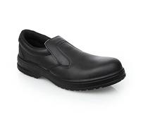 Slipbuster Lite Slip On Slip-Resistant Safety Shoes With Toe Cap, Black, Unisex, UK Size: 11 / EU Size: 46, S1 SRC Rated, A845-46