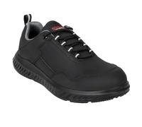 Slipbuster Safety Trainer - Black Matte Microfibre (Recycled) (Size 39)