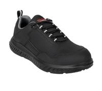Slipbuster Safety Trainer - Black Matte Microfibre (Recycled) (Size 46)