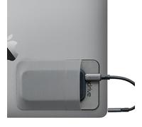 Slipdrive - Portable Hard Drive Sleeve for Laptop - SSD Solid State Drive - Reusable Adhesive - 5” x 3.2” Stick on External Hard Drive Carrying Case - Travel Pocket Pouch (Small, Gray)