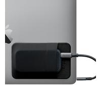 Slipdrive - Portable Hard Drive Sleeve for Laptop - SSD Solid State Drive - Reusable Adhesive - Stick on External Hard Drive Carrying Case - Pocket Pouch (Small, Black)