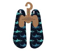 Slipfree Kids Big Blue Sharks Swim Shoes Size: 7-9, Colour: Multicoloured
