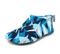 Slipfree Non-Slip Shoes for Girls and Boys. Light, Soft and Comfortable, Unisex Kids Beach Water Shoes with Protective Sole, Ideal for Holiday, Sports and Home. Black, Age 7-9 Years Old