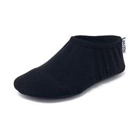 Slipfree Non-Slip Shoes for Girls and Boys. Light, Soft and Comfortable, Unisex Kids Beach Water Shoes with Protective Sole, Ideal for Holiday, Sports and Home. Black, Age 7-9 Years Old
