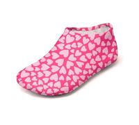Slipfree Non-Slip Shoes for Girls. Light, Soft and Comfortable, Kids Beach Water Shoes with Protective Sole, Ideal for Holiday, Swimming and Home. Cherish, Age 7-8 Years Old