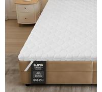 SLIPIO Mattress Topper 90x190 | 5 cm | Ergo+ Orthopedic Foam Bed Topper | Removable & Washable Cover | Hypoallergenic & Anti-Dust Mite