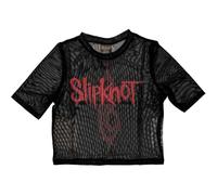 Slipknot Ladies Crop Top: Logo (Back Print & Mesh) (XX-Small)