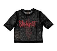 Slipknot Band Logo Mesh Crop Top