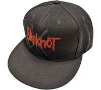Rock Off officially licensed products Men's Slipknot 9 Point Star Baseball Cap Charcoal Grey