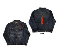 Slipknot Denim Jacket Tribal Band Logo Official Unisex Blue L