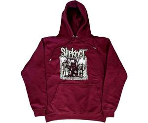 Slipknot Hoodie Barcode Photo Band Logo Official Unisex Maroon Red Pullover S