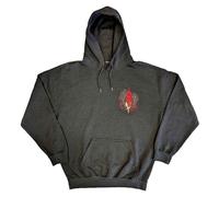 Slipknot Hoodie Burn Me Away Band Logo Charcoal Grey Official Unisex