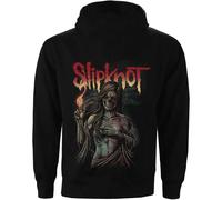 Slipknot Hoodie Burn Me Away Band Logo Official Unisex Black Zipped M