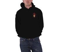 Slipknot Hoodie Burn Me Away Band Logo Official Mens Black Pullover L