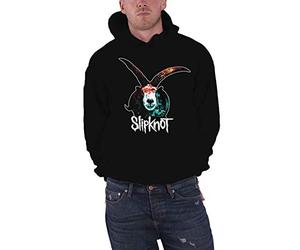 Slipknot Hoodie Graphic Goat Band Logo Official Mens Black Pullover XXXL
