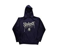 Slipknot Hoodie Splatter Band Logo Navy Blue Official Licensed Unisex