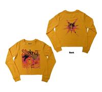 Slipknot Ladies Long Sleeve Crop Top: The End So Far Barcode (Back Print) OFFICI