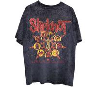 Slipknot Whiskey Unisex T-Shirt Liberate - Back Print & Dye-Wash - XX-Large