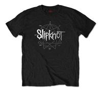 Slipknot T Shirt 9 Point Star Diamante Band Logo Official Unisex Black M