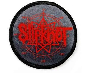 Slipknot Logo & Nonagram Standard Printed Patch in Black Slipknot Black