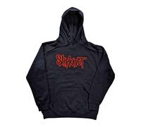 Slipknot Men's Back Print Logo Pullover Hoodie in Navy | Size: 2XL Slipknot Navy 2XL