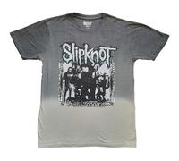 Slipknot Men's Barcode Dip Dye T-Shirt in Grey | Size: Large Slipknot Grey L