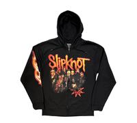 Slipknot Men's Full Zip Hoodie in Black | Size: Large Slipknot Black L