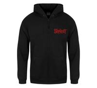 Slipknot Men's Skull Teeth Full Zip Hoodie in Black | Size: Large Slipknot Black L