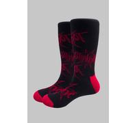 Slipknot Socks Band Logo and Nonagram Official Unisex Black (UK SIZE 7.5 - 11.5)