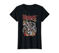 Slipknot Official Brain Ripper T-Shirt, Women, Black, X-Small