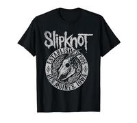 Slipknot Official Goat Flames Back T-Shirt, Men, Black, Small