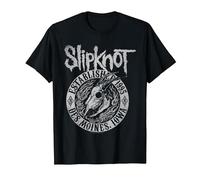 Slipknot Official Goat Flames T-Shirt, Men, Black, Medium