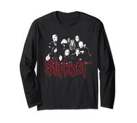 Slipknot Official Group Photo Red Logo Long Sleeve T-Shirt