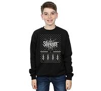 Slipknot Official Licensed 9 Point Christmas Boys' Sweatshirt - Warm fleece lining, bold licensed graphic, UK - Machine Washable - Officially Licensed - Unisex Black