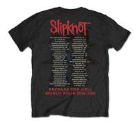 Slipknot Prepare for Hell Tour 2014 T-Shirt in Black | Size: Medium Slipknot Black M
