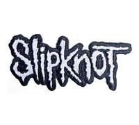 Rock Off officially licensed products Slipknot Cut-Out Logo Black Border Woven Patch Taille unique