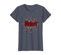 Slipknot Scribble Star Logo T-Shirt, Women, Heather Blue, X-Small