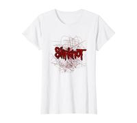 Slipknot Scribble Star Logo T-Shirt, Women, White, Large